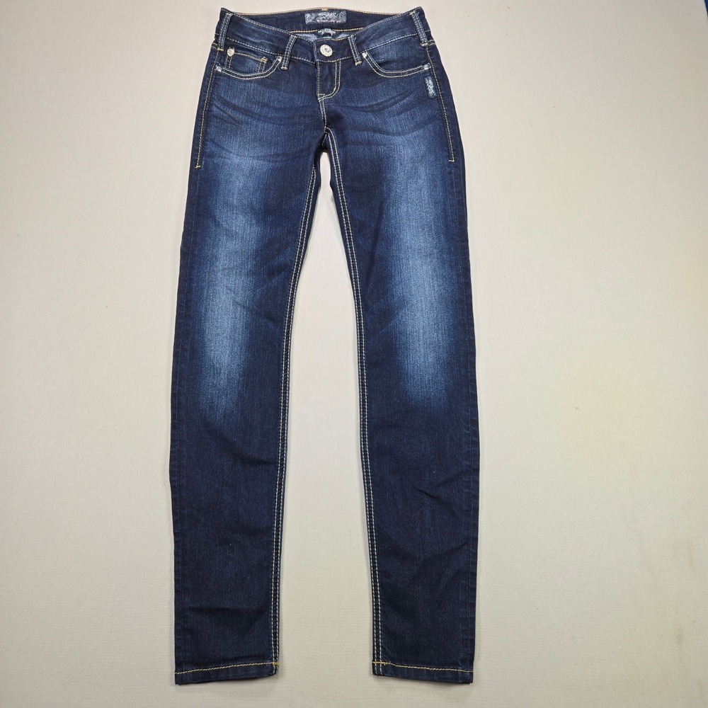 Silver Jeans Co November Jegging Dark Indigo‎ Skinny Denim Women's W25 L31